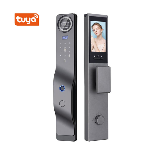 High-quality Smart 3D Face Recognition Door Lock Digital Electronic Palm Print Smart Biometric Lock CNC Precision Engraving Smart Lock