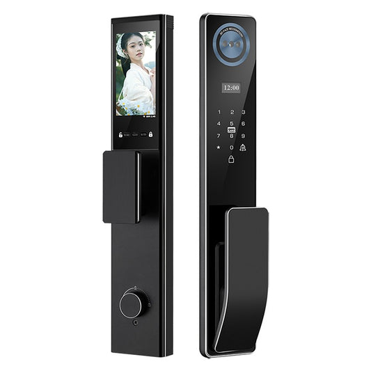 Tuya APP Fully Automatic Biometric Fingerprint Scanner Smart Door lock With Camera
